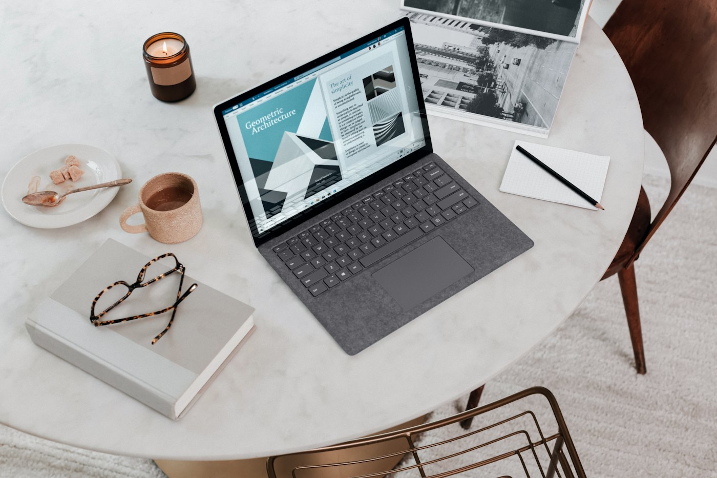 Arbeitsplatz: Im Café